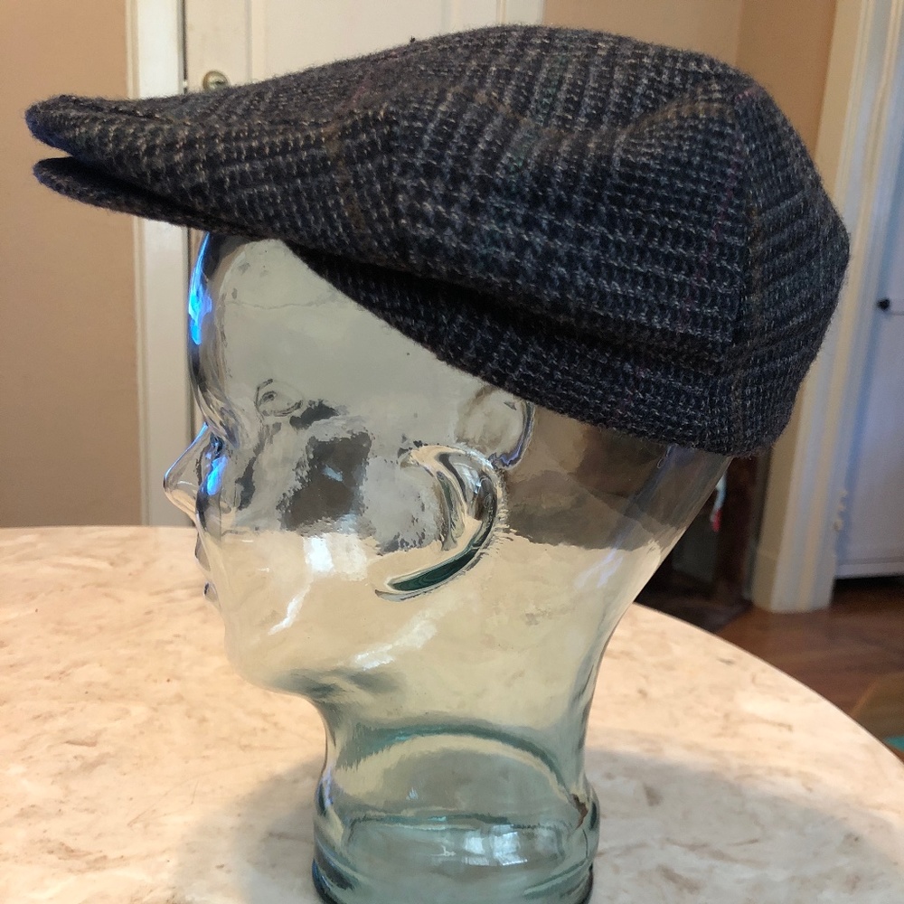 Vintage Adam plaid wool newsboy - Picture 2 of 5
